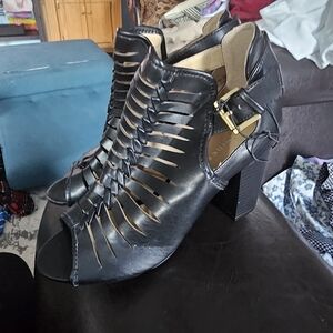 Black Chinese Laundry open toe heel sandal